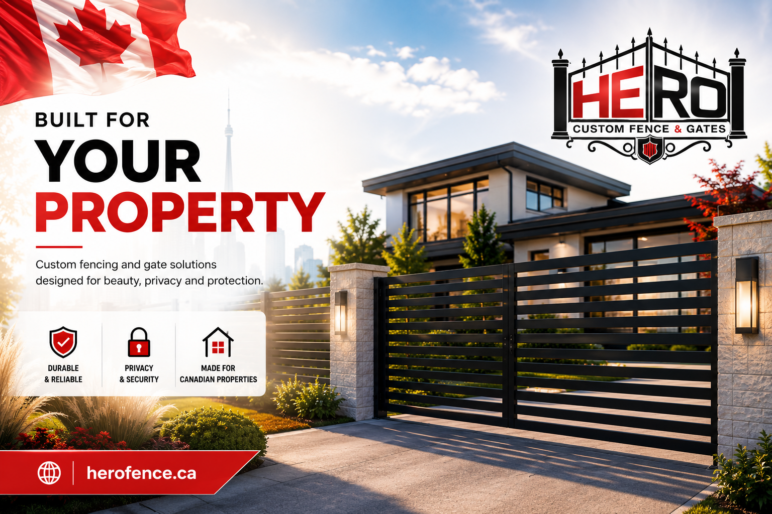 Hero Fence & Gates custom fencing and gate project